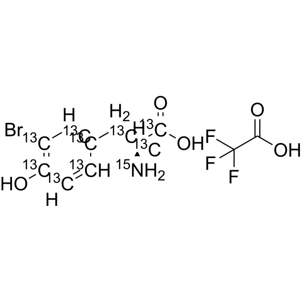 3-Bromo-L-tyrosine-13C9,15N TFA 2704853-65-4